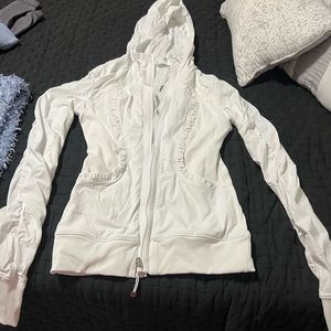Lululemon jacket, white, size 4, reversible
